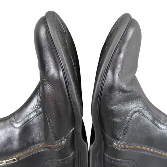 Hush Puppies Shoes Mens 10 Ankle Boots Shepsky Black Leather Zip Dress Classic main image 5